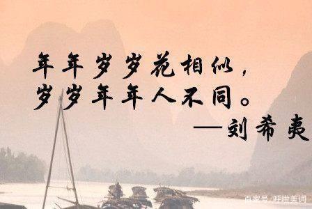 “年年岁岁花相似,岁岁年年人不同” 是什么意思?怎么翻译?