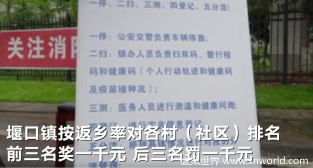 陕西一地出台奖惩制度劝人不返乡,减少人员流动【疫情防控】