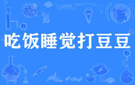 “吃饭睡觉打豆豆”是什么意思？ 是什么梗？ – 【最新网络热词】