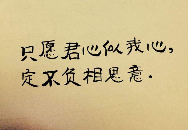 “只愿君心似我心，定不负相思意”是什么意思？ 是什么梗？ – 【最新网络热词】