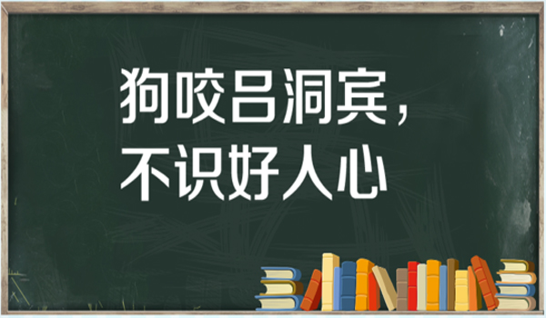 “狗咬吕洞宾，不识好人心”是什么意思？是什么梗？ – 【最新网络热词】
