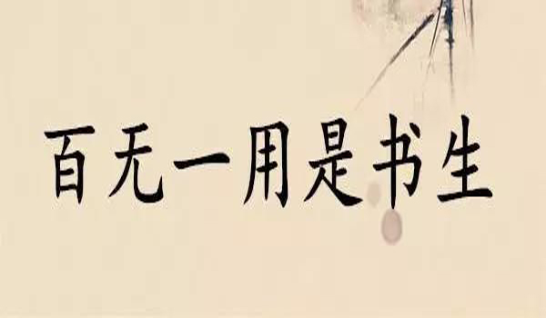 “十有九人堪白眼，百无一用是书生”是什么意思？是什么梗？ – 【最新网络热词】