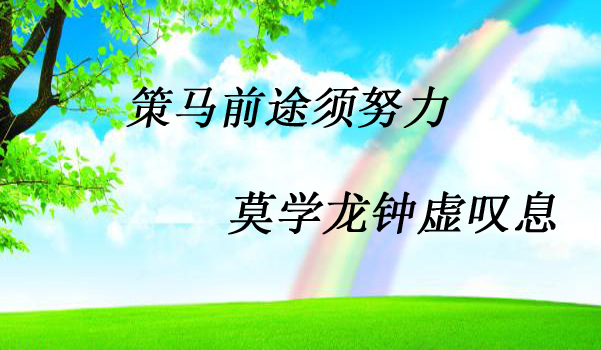 “策马前途须努力，莫学龙钟虚叹息”是什么意思？是什么梗？ – 【最新网络热词】