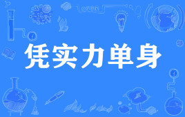 “凭实力单身”是什么意思？ 是什么梗？ – 【最新网络热词】